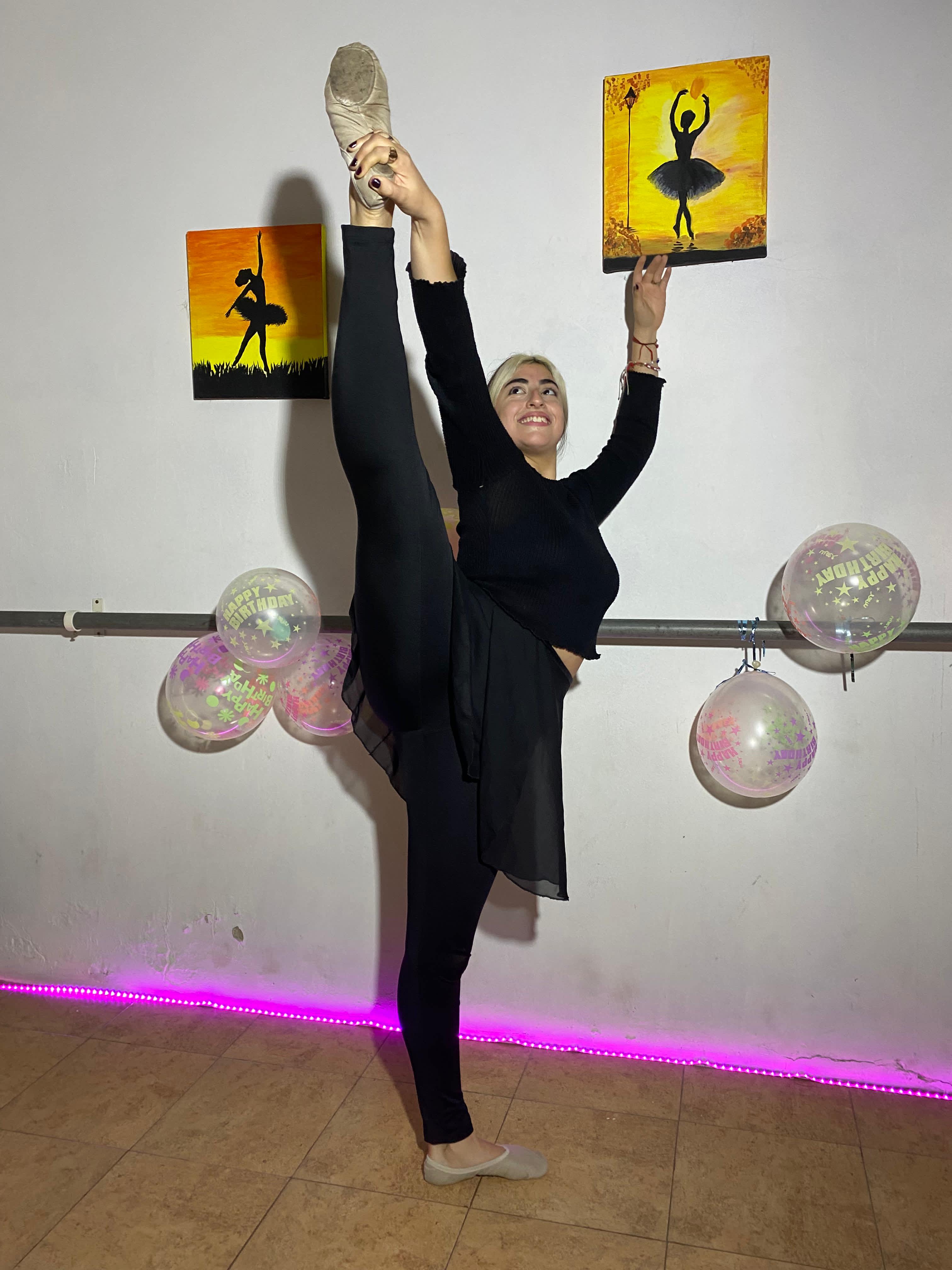 Detalle de expresión en danza contemporánea