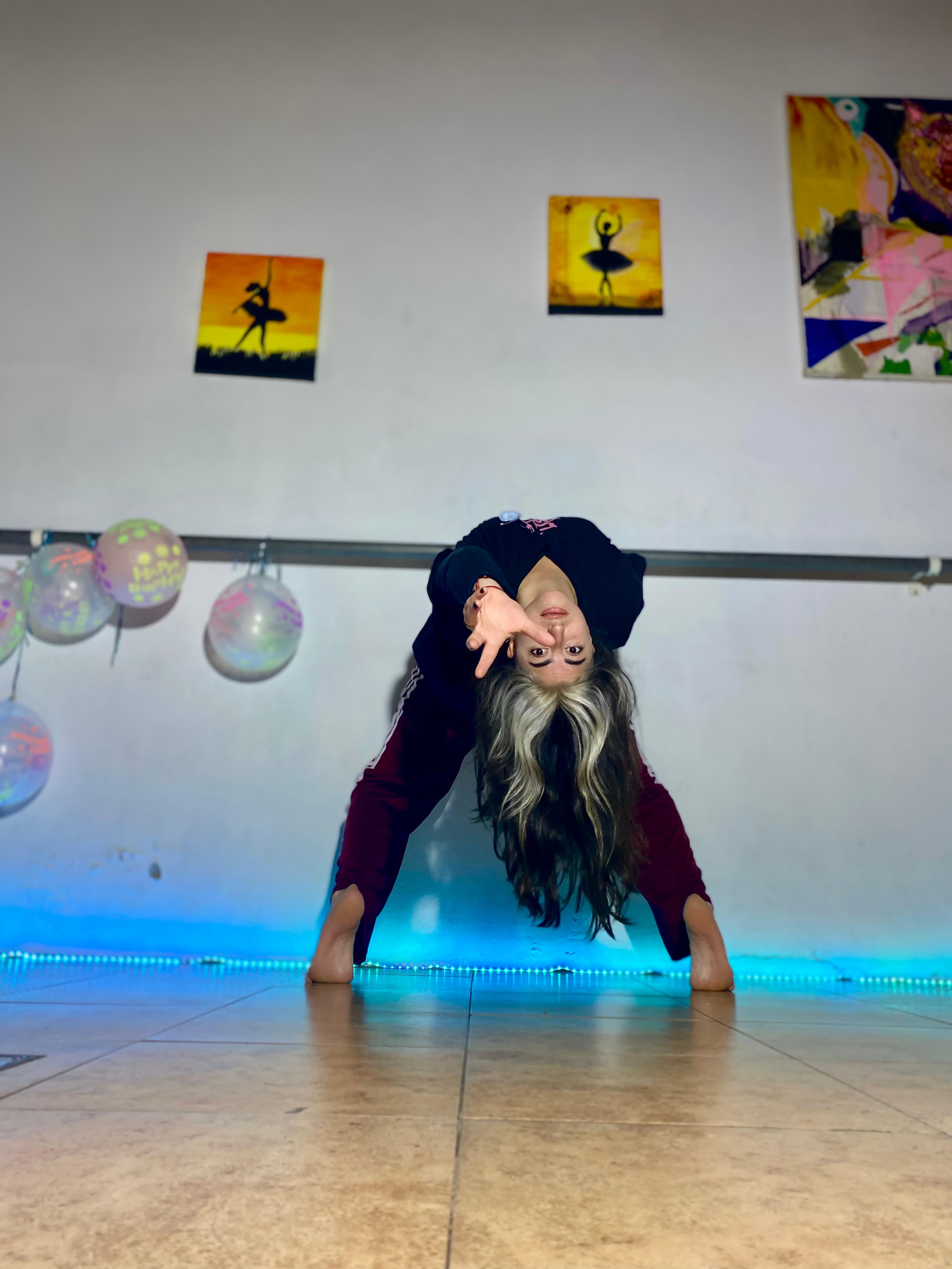 Coreografía urbana en un ensayo